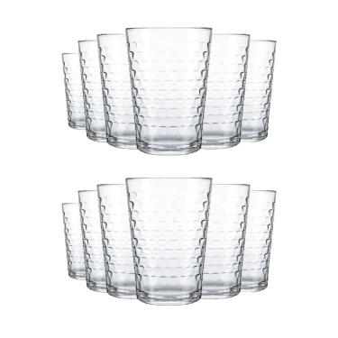 Imagem de Jogo de Copos Batuque 265ml Vidro Sucos Refrigerantes Água Nadir 