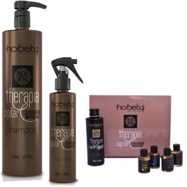 Imagem de Hobety Kit Therapia Capilar Shampoo 1L+Selante 200Ml+Estojo