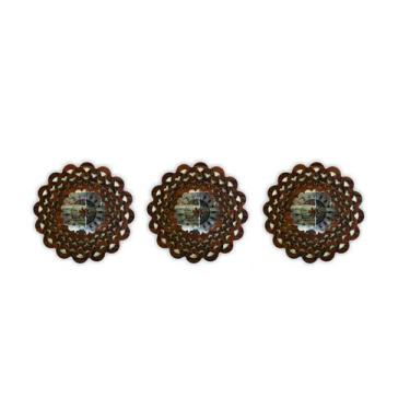 Imagem de Mandala Decorativa Ambiente Sala Quarto Kit 3 Pçs 38166 - CREATUS, mar