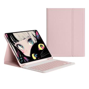 Imagem de Capa Para Tablet Com Teclado Bluetooth Para Samsung Tab S8 Ultra 14, 6 Polegadas (Rosa, Teclado comum)
