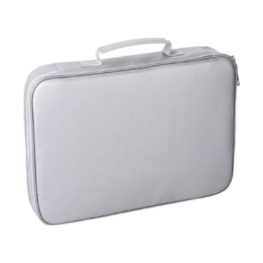 Imagem de shamjina Bolsa de documentos à prova de fogo, pasta de arquivo expansível, organizador multicamadas, caixa de armazenamento de arquivos à prova de fogo, para, 3 Camadas Sem