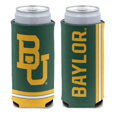 Imagem de WinCraft NCAA Baylor Bears Slim Can Cooler, cores da equipe, tamanho único