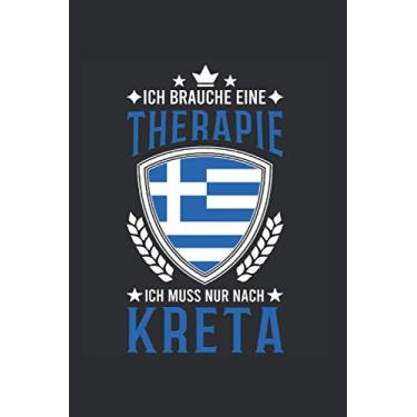 Imagem de Kreta Reise Notizbuch: Kreta Griechenland Urlaub Reise Geschenk / 6x9 Zoll / 120 gepunktete Seiten