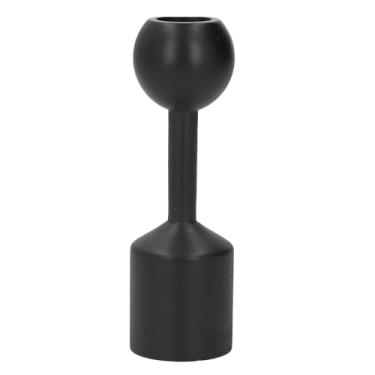 Imagem de Castiçal Preto Vintage, Castiçal Preto Decorativo de Madeira retrô para Mesas de Jantar