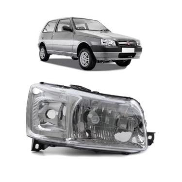 Imagem de Farol Uno 2004 ate 2013 Cromado Lado Direito