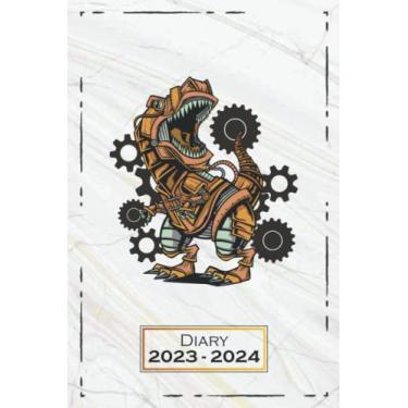 Imagem de Diary 2023-2024: Softcover, A5 (6x9) | One Week on a Double Page | From Monday to Sunday | Daily Planner | Motive Animal Mechanic | qb1