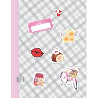 Imagem de Classic Plaid Composition Notebook: Journal for Writing Note, Study, Work, Diary and More, Sticker Art Cover Design for Fun