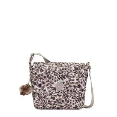 Imagem de Kipling Bolsa tiracolo estampada Tamsin, Penas de leopardo, 9.75''L x 8''H x 4''D
