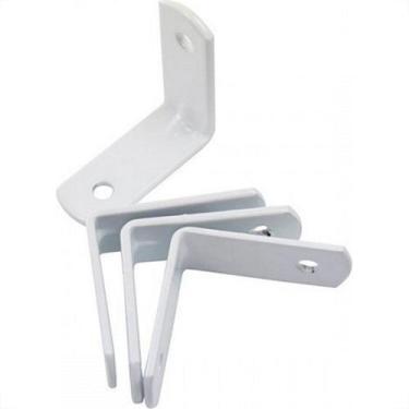 Imagem de Cantoneira Para Moveis Overtime Branca Caixa Com 50 Pecas 1''