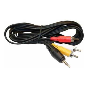 Imagem de Cabo Áudio Auxiliar P2 X 3 Rca 1,8 Metros - Genérica