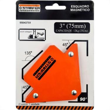 Imagem de Esquadro Starfer Magn.P/Canto 3'' 12Kg