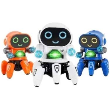 Imagem de Boneco Eletrônico Robô Amiguinho Luz Movimento E Som dança led - NGC