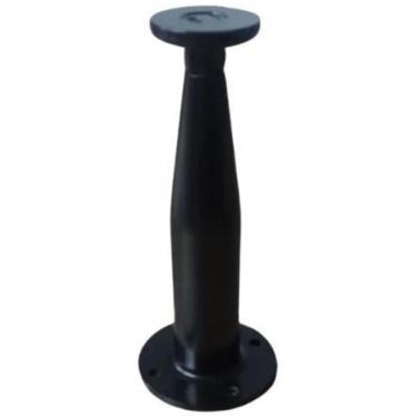 Imagem de 04 Pé Armário Távola Alumínio Móveis 10Cm Regulável Preto