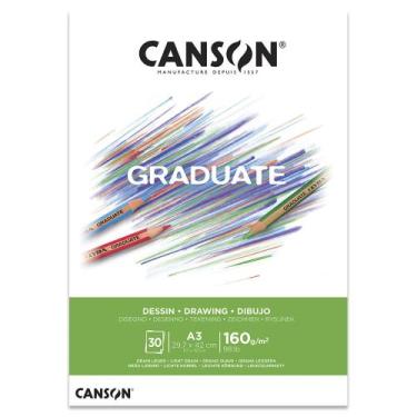 Imagem de Bloco Papel Canson Graduate Desenho 160gr A3 30 Folhas - C400110365