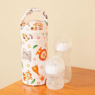 Imagem de Necessarie Para Mamadeira Térmico Impermeável C/ Zíper Porta Copo Infa