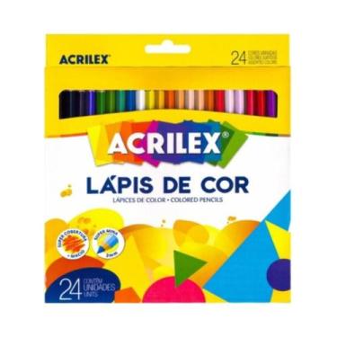 Imagem de Lapis de Cor 24 Cores Ponta Macia Super Mina 3mm Acrilex