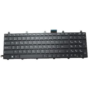 Imagem de Teclado para laptop com iluminação de fundo para AVELL FullRange G1741 G1742 NOVO FullRange G1741 FIRE V3 FullRange G1743 FIRE V3 V3X Portugal PO Moldura preta Novo