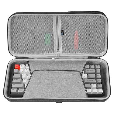 Imagem de GEEKRIA 75% Capa De Teclado, Bolsa De Transporte De Viagem De Casca Dura Para Teclado Portátil De 84 Teclas, Compatível Com Keychron K2, Teclado Mecânico Logitech Pop Keys, Womier S-K80 75%, Epomake