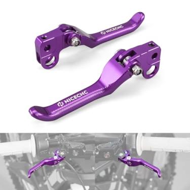 Imagem de NICECNC Alavancas de freio alavancas de freio dianteiras traseiras dobráveis compatíveis com Surron Light bee X/S/ L1E Alavanca de freio CNC de alumínio para motocicleta compatível com Segway X160