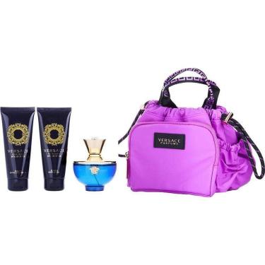 Imagem de Perfume Feminino Gianni Versace Dylan Blue Edp Spray 100 ml&loção Corporal Gel Banho
