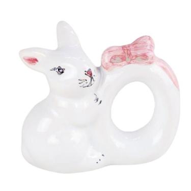 Imagem de Porta Guardanapo Coelho Jardim Florido Rosa Luiz Salvador