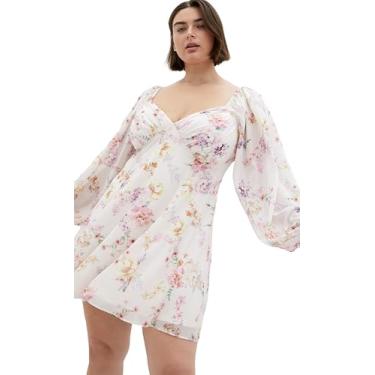Imagem de City Chic Vestido feminino plus size - Mini estampa floral sedutora, Floral sedutor, 50