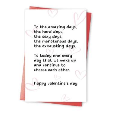 Imagem de Cartão romântico de dia dos namorados para ele, cartão de dia dos namorados sincero para namorado, namorada, presente fofo de feliz dia dos namorados para marido e esposa