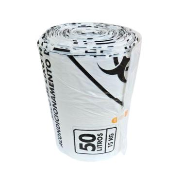 Imagem de 100 Saco de Lixo Hospitalar Resíduos Infectantes 50 Litros - Talge