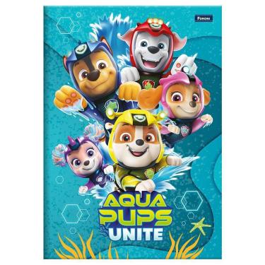 Imagem de Foroni Caderno Universitário Brochura 1 Matéria 80 Folhas Patrulha Canina Laminação Brilho