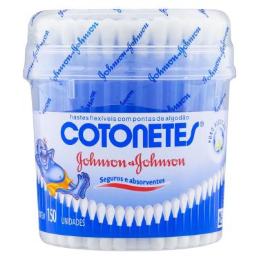 Imagem de Cotonetes Johnson & Johnson Hastes Flexíveis 150 un Pote