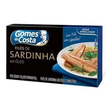 Imagem de Filés De Sardinha Em Óleo Gomes Da Costa Premium 125g