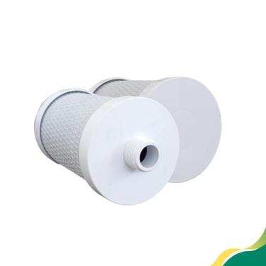 Imagem de Elemento filtrante de carvão ativado block, 5" x 2 1/2", com rosca. - 