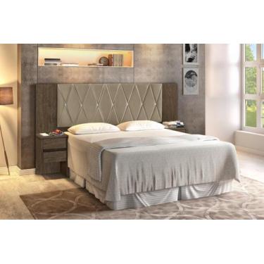 Imagem de Cabeceira para Cama Box Casal Queen e King Florida com Captnonê - Cass