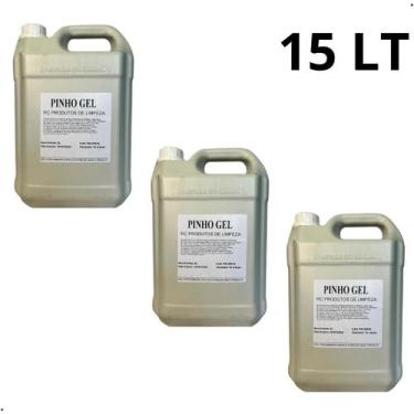 Imagem de Kit 3 Uni Desinfetante Pinho Gel RC Galão 5L Limpador- 15 LT