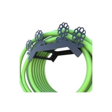 Imagem de Suporte Enrolador De Mangueira De Jardim Flor Preto - FassinShop