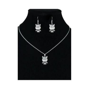 Imagem de Conjunto de Brincos e Colar com Pingente de Metal - Estilo Étnico, 231
