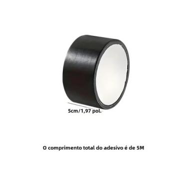 Imagem de Fita Adesiva Preta Resistente - Para Reparo de Sofás e Assentos de Cou