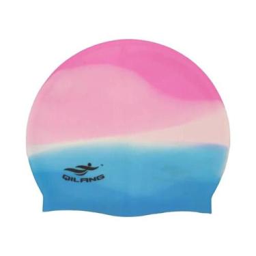 Imagem de Toucas de Natação Unissex de Silicone - À Prova D'Água, Flexíveis e co