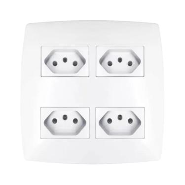 Imagem de Conjunto 4X4 4 Tomadas 20A Home