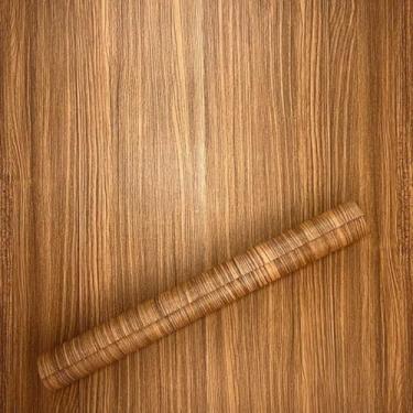 Imagem de Papel De Parede Adesivo 5m x 45cm Lavável 3d (Madeira Escura)