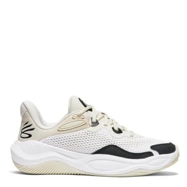 Imagem de Under Armour Tênis de basquete unissex adulto Curry Splash 24, Branco e preto, 10.5 Women/9 Men