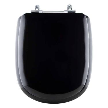 Imagem de Assento Sanitário Almofadado Sabatini Preto Para Louça Icasa