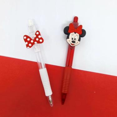 Imagem de 02 Canetas esferograficas Mickey ou Minnie papelaria material escolar presente lembrancinha volta as aulas