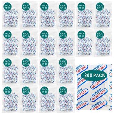 Imagem de Absorvedores de oxigênio Hombao, 200 pacotes, 500 ml, grau alimentício