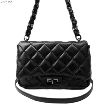 Imagem de Bolsa Feminina Ombro / Transversal Matelassê Inspiração Luxo com Alça 