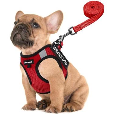 Imagem de Colete leve para cães de serviço FAYOGOO para raças pequenas com adesi