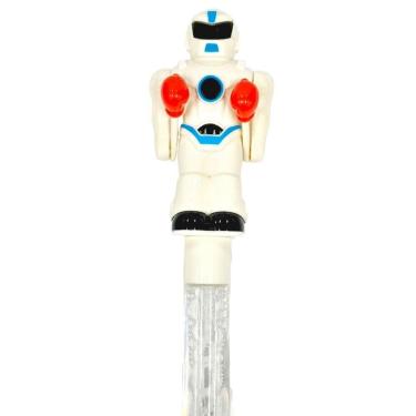 Imagem de Brinquedo Bolha de Sabão Robô Boxeador Branco  - Quanhe