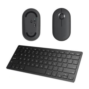 Imagem de Teclado, Mouse Bluetooth Preto para Notebook tablet - BDNET