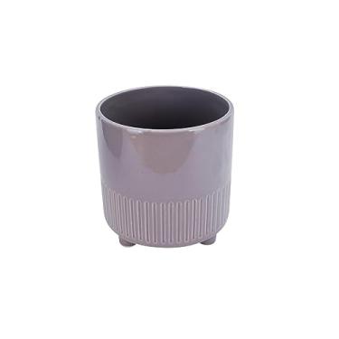 Imagem de Tuut Linha Dolamita Vaso Base com Listras Neutro 17,5cm