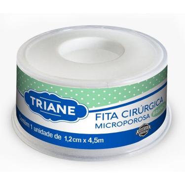 Imagem de Fita Microporosa Triane Hipoalérgica 1,2cmX4,5M Branca